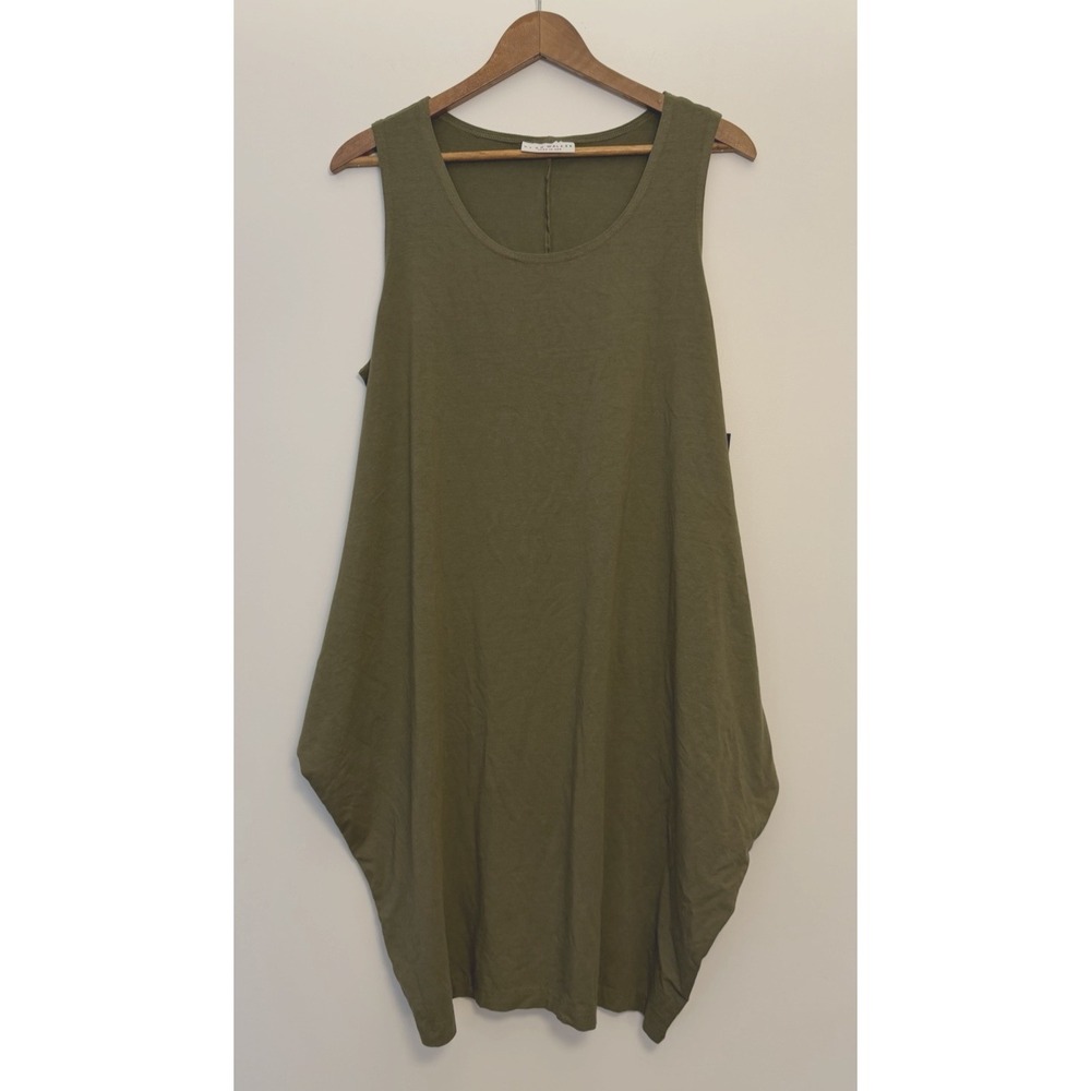 NWT Bryn Walker Womens Pippa Tulip Midi Tank Dress Size S Lagenlook Quiet Luxury